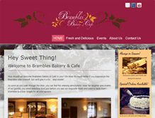Tablet Screenshot of bramblesbakery.com